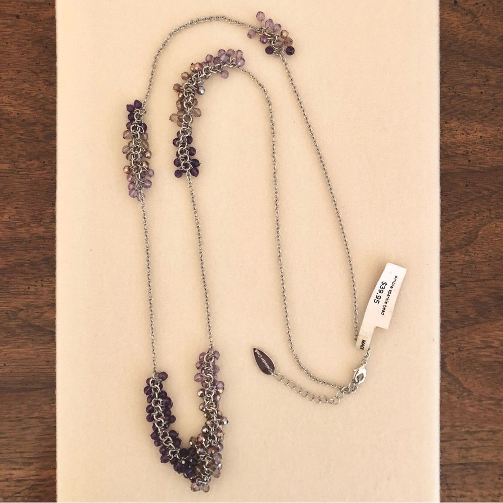 Coldwater Creek | Ombre Sparkle Bead Necklace | 36” Adjustable
